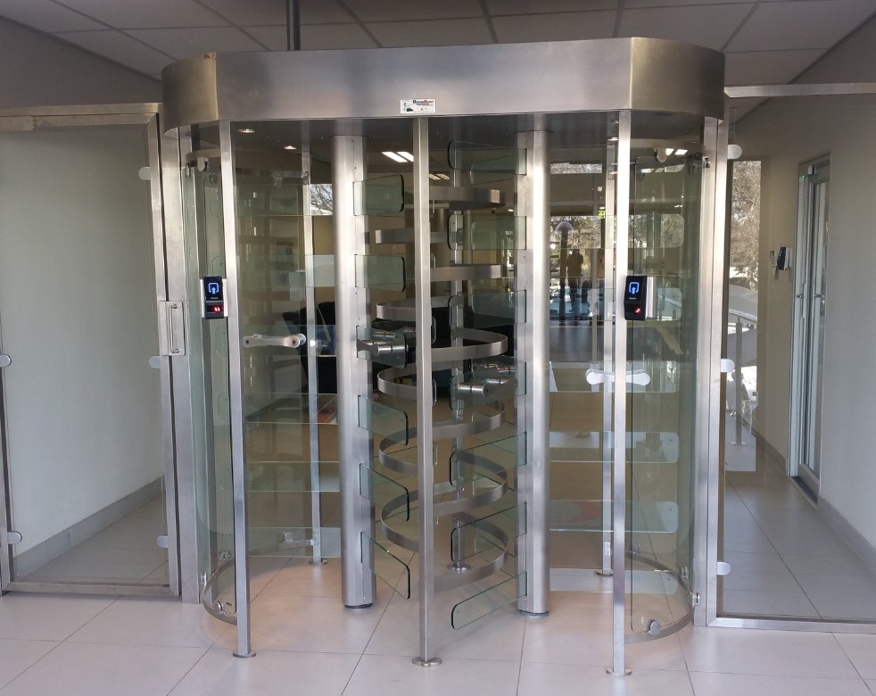 Glass Turnstile Access Control